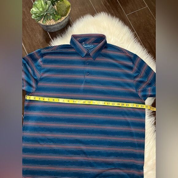 Under Armour Turquoise striped Performance polo Sz 2XL - Picture 7 of 8
